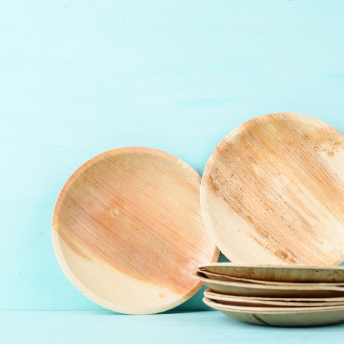 Palm Leaf 10" Round Plate (250 Buy By Box $0.39 each)
