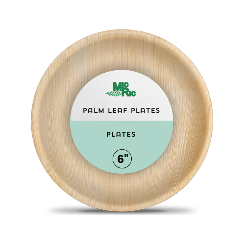 Palm leaf 6 Inch Round Plate (600 Pack) Buy By Box