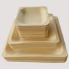 Eco Friendly Square Wooden Plate 9" X 9" (300 Pack) $0.52 each - like Bamboo and Palm leaf