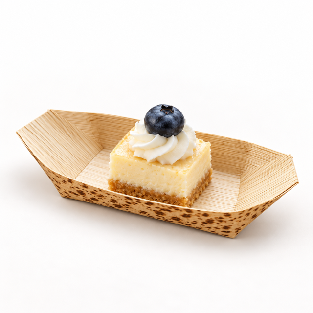 Mini Bamboo Leaf Serving Boats