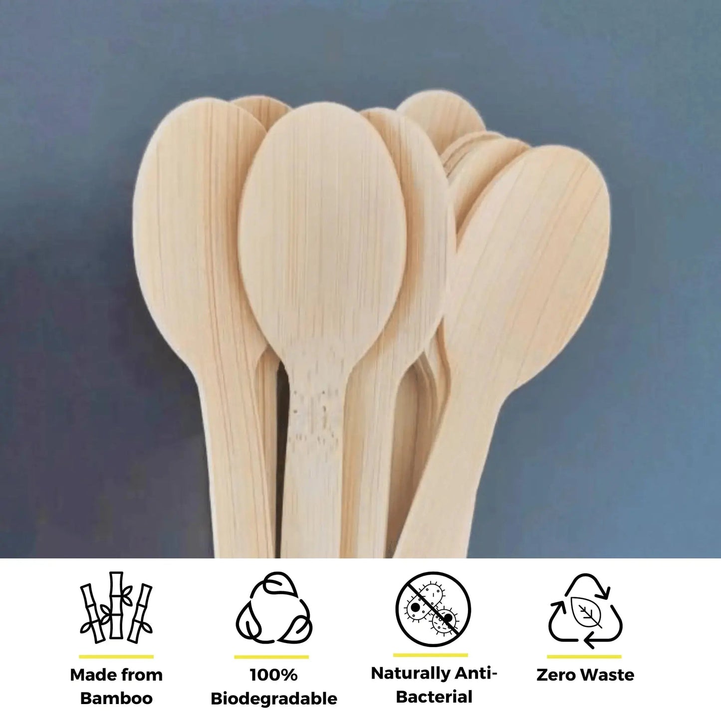 4.3" Bamboo Taster Spoons