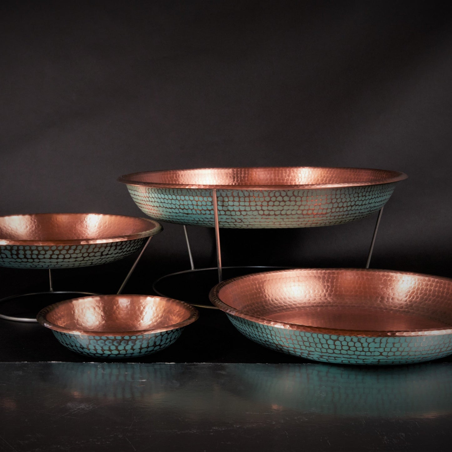 The Copper Verdigris Oyster Tray