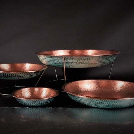 The Copper Verdigris Oyster Tray