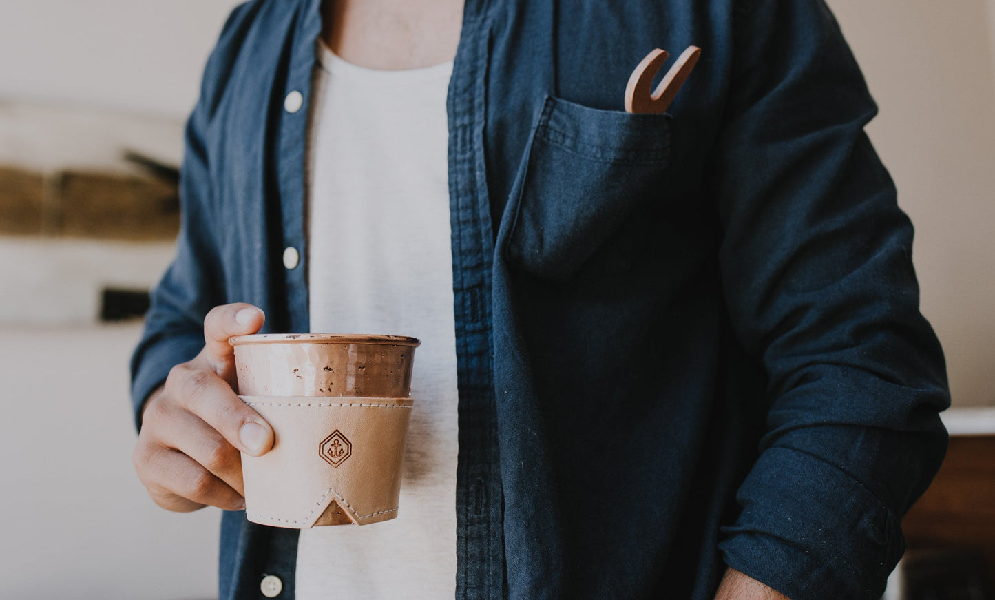 Son of a Sailor x Sertodo Cup and Leather Sleeve Set