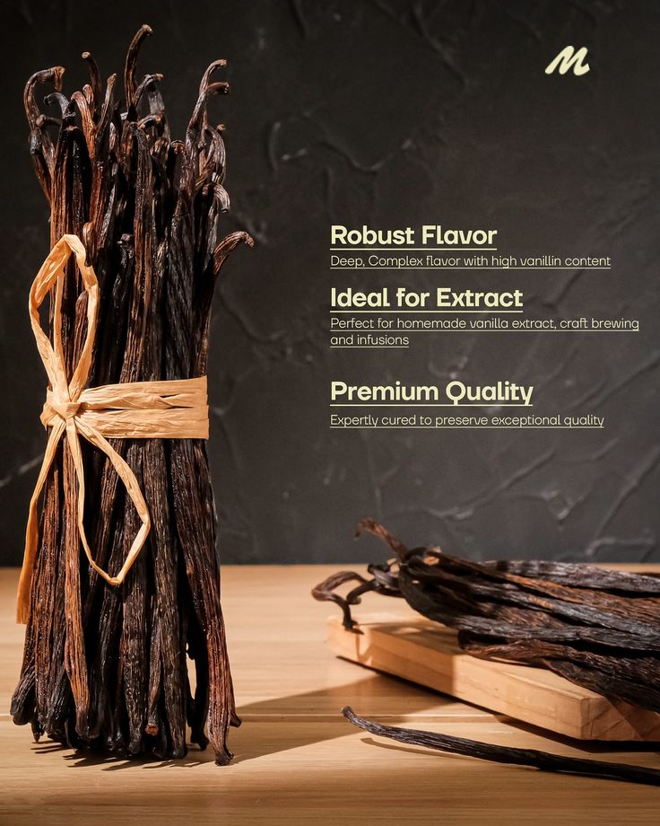 Premium Organic Madagascar Vanilla Beans – Grade A (50 Count)